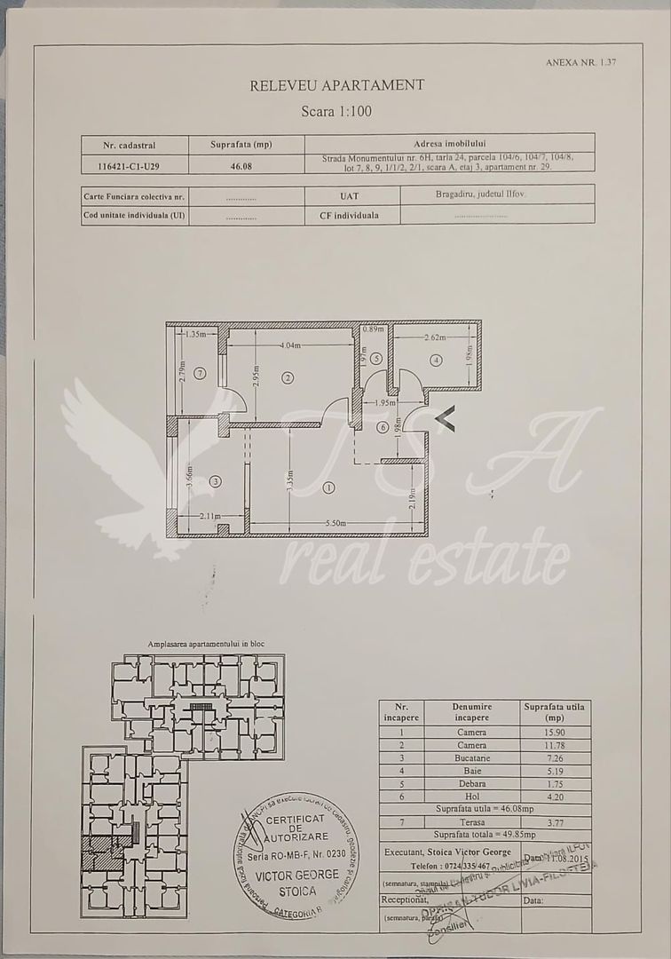 Apartament 2 camere, Bragadiru - Schiță 12