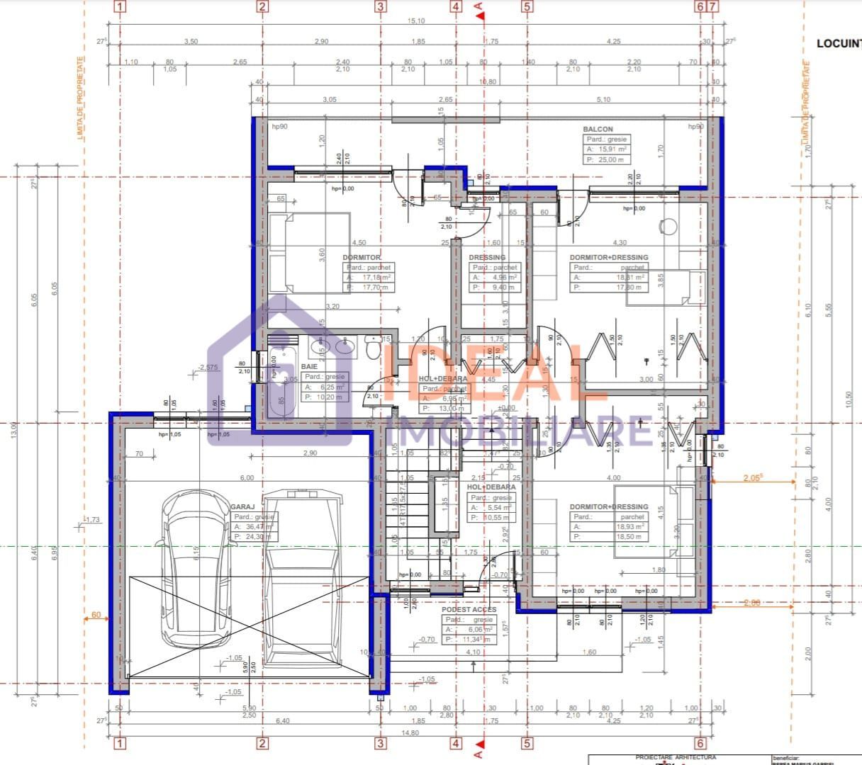 Casa Individuala moderna LA CHEIE cu 440 mp de teren, in Selimbar - Schiță 11
