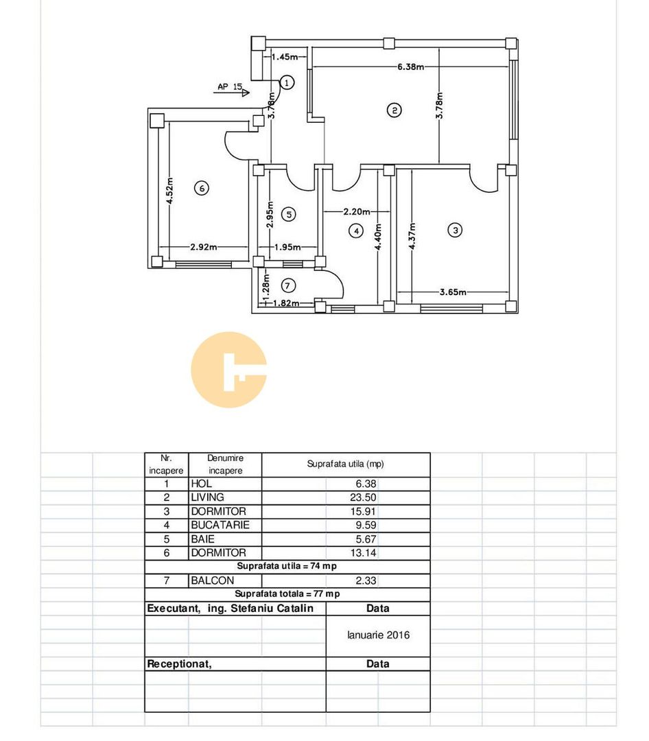 POPAS PACURARI - 3 CAMERE DECOMANDAT - ETAJ INTERMEDIAR - LOC DE PARCARE - Poză 9