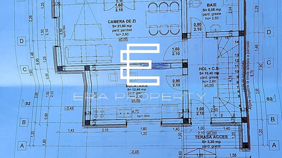 Casă modernă în Sibiu – etaj retras, terase -teren 213 mp - Schiță 5