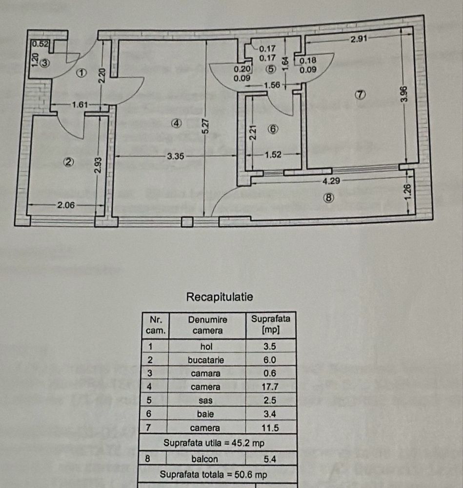 Apartament 2 camere de vanzare Gorjului - Poză 8