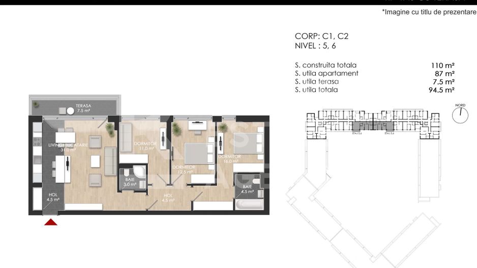 Vânzare, apartament cu 4 camere în zona Bucureștii Noi - Poză 21