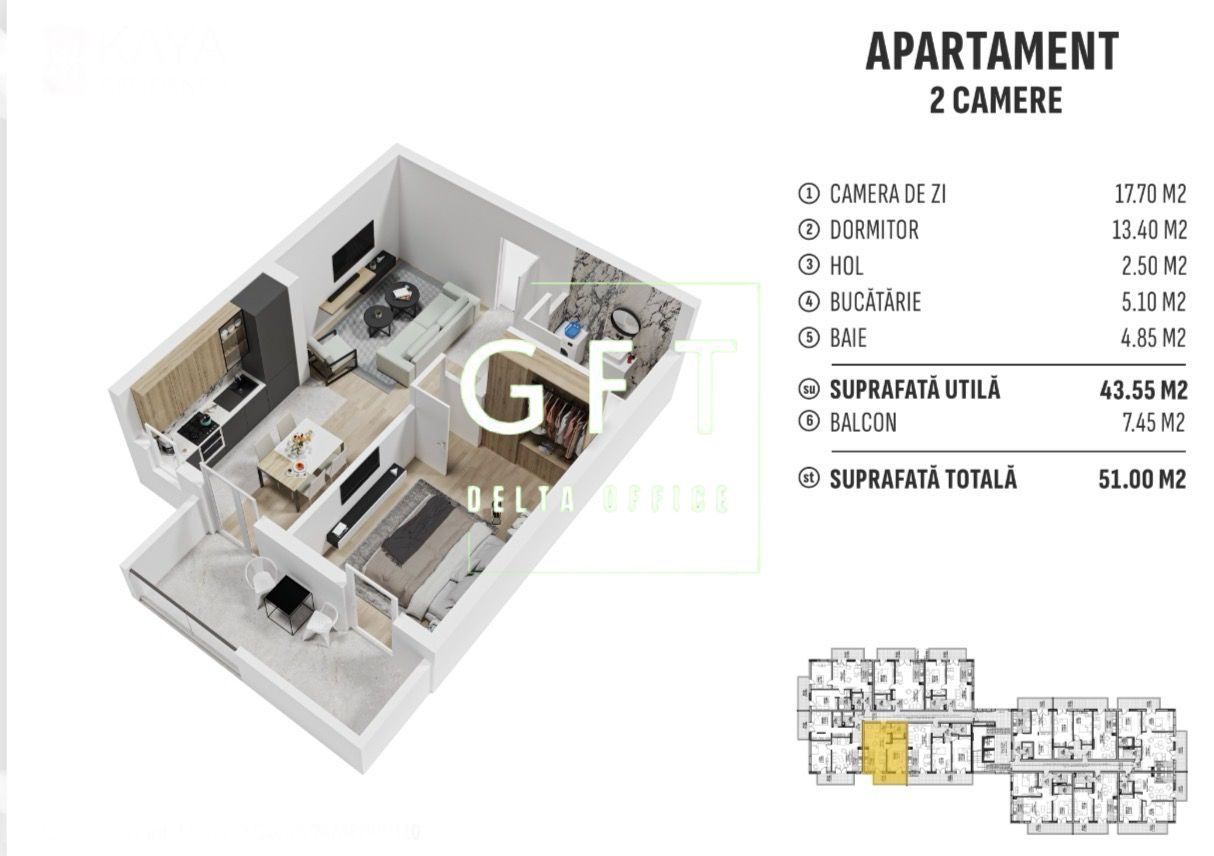 Apartament 2 camere, zona centura!! - Poză 1