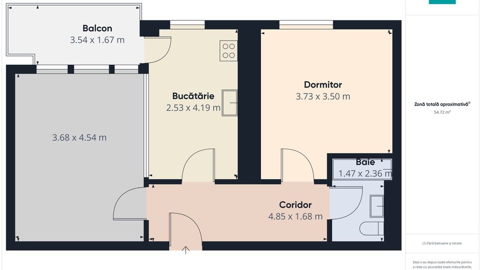 Apartament 2 Camere, metrou Pipera - Poză 4