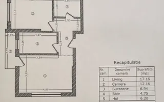 Apartament 2 camere | Lujerului | Curte proprie 25 mp | Parcare inclusă - Schiță 15