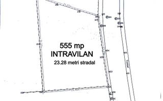 Teren Intravilan 555 mp de Vânzare Bran – Central | 23.28 m Deschidere Stradala - Poză 2