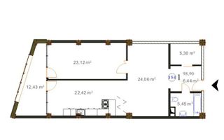 Vânzare, apartament, 2 cameră, str. Ginta Latină, Ciocana - Poză 1