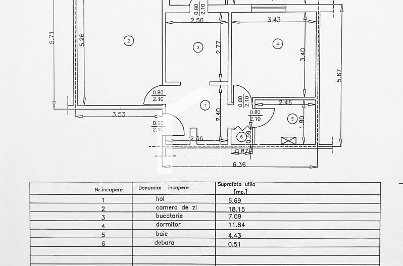 Apartament cu 2 camere, decomandat, zona B-dul. Bucuresti - Poză 14