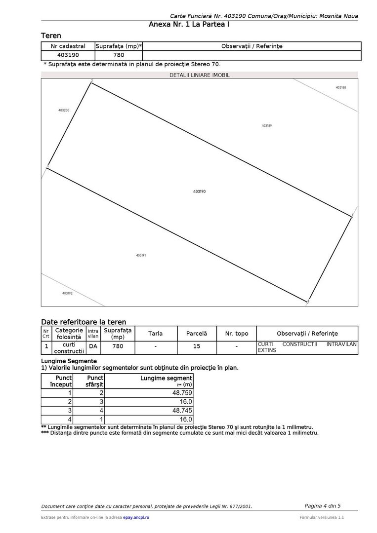 COMISION 0% | Teren intravilan 780 mp | Mosnita Noua - Poză 2