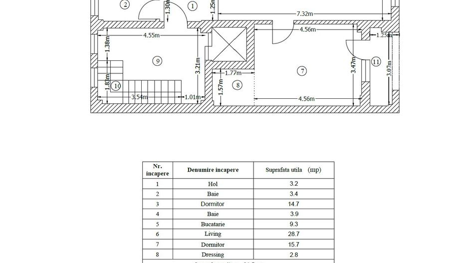 3 camere Aviatiei | bloc nou - Schiță 1
