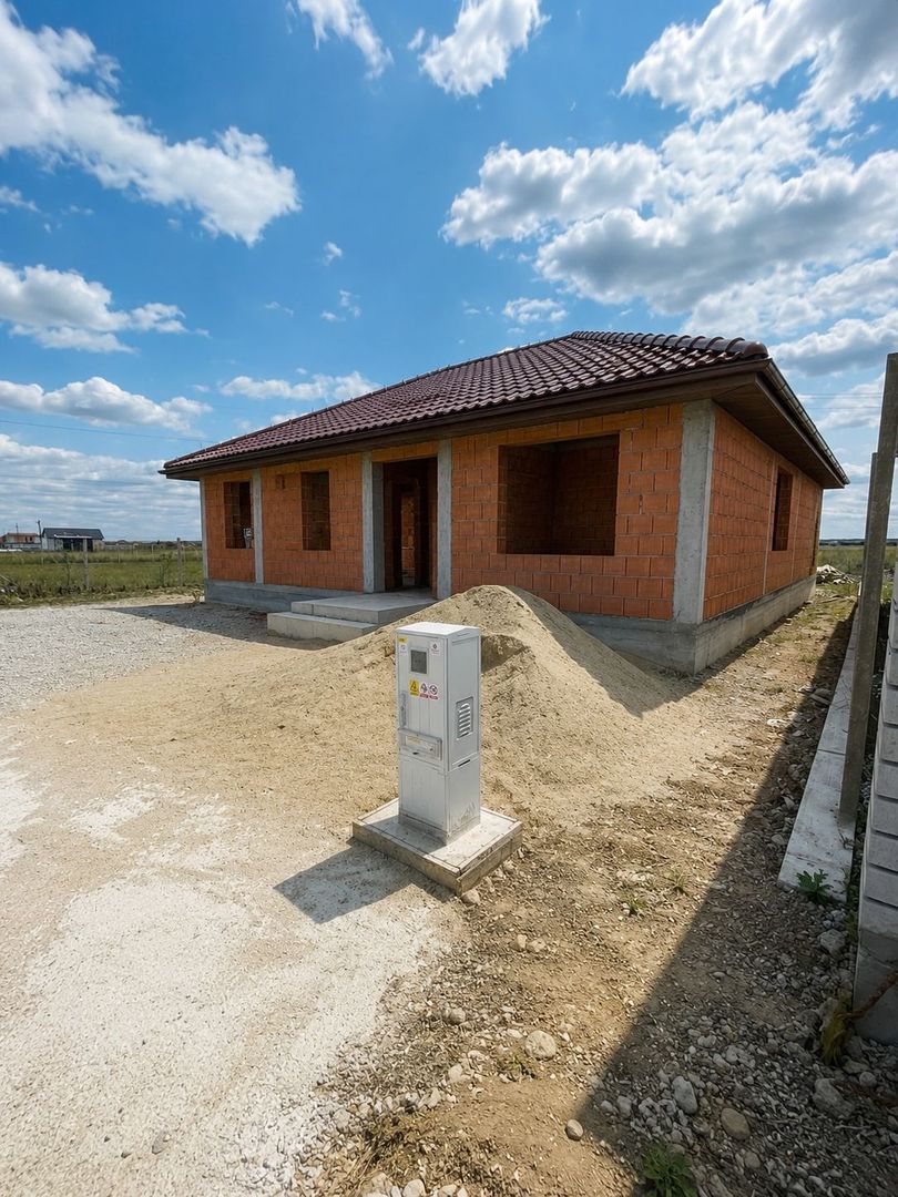 Casă la roșu, plan Parter – 500 mp teren, front 20 ml – Cihei - Poză 2