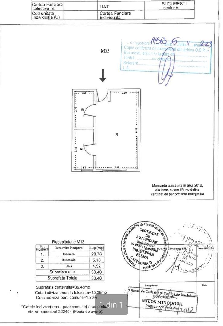 Garsoniera Mansarda Militari Apusului - Poză 6
