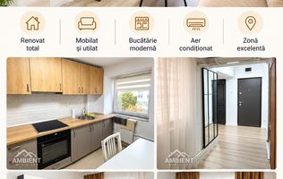 Apartament cu 2 camere, renovat, mobilat și utilat, VASLUI - zona AUROCOR-GARA;