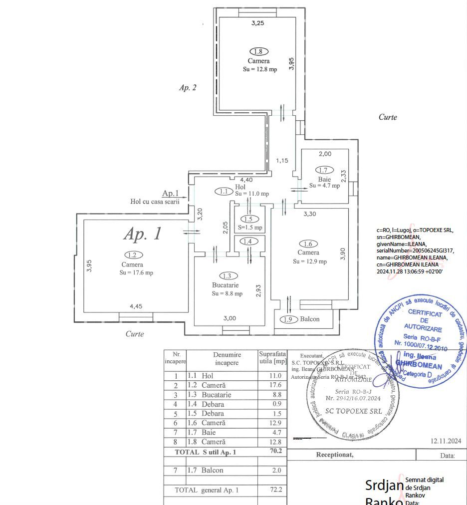 Apartament nr.1 cu 3 camere - Poză 2