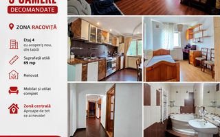 Apartament cu 3 camere, mobilat și utilat, VASLUI - zona CENTRU; - Poză 1