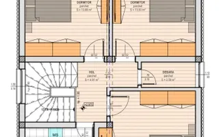 Casă premium D+P+E | Mobilată complet | Teren 634 mp | Cisnadioara - Schiță 17