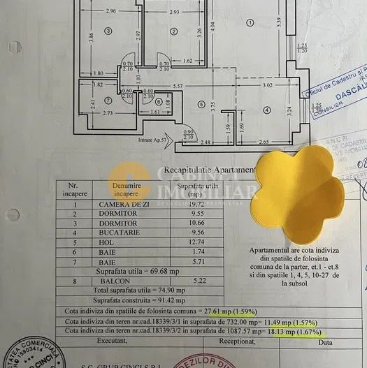 3 camere, decomandat, etaj 6/9, 75mp, 2 bai, liber! - Poză 6