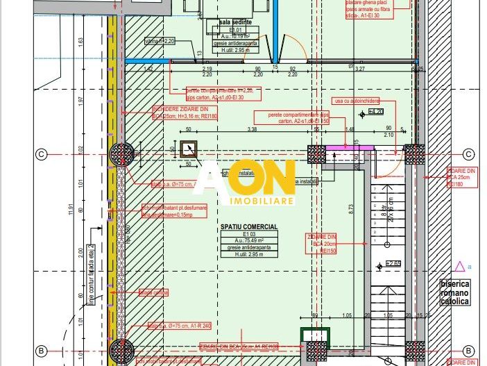 Spatiu ultracentral, 272 mp, S+P+1E ideal pentru birouri, clinica - Schiță 2