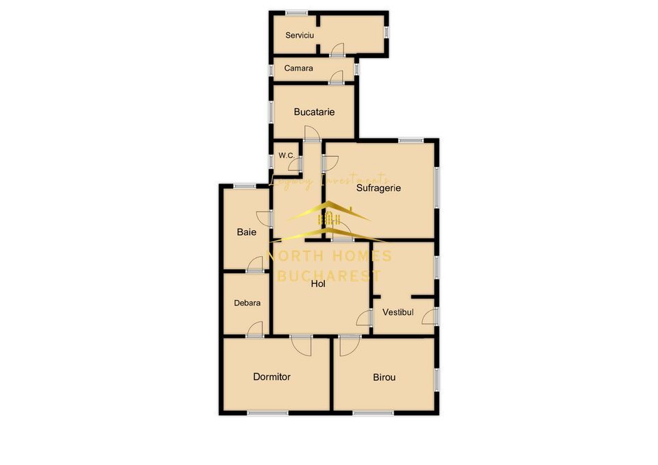 Apartament 5 camere de inchiriat- Stefan cel Mare- ideal pentru birou - Poză 9