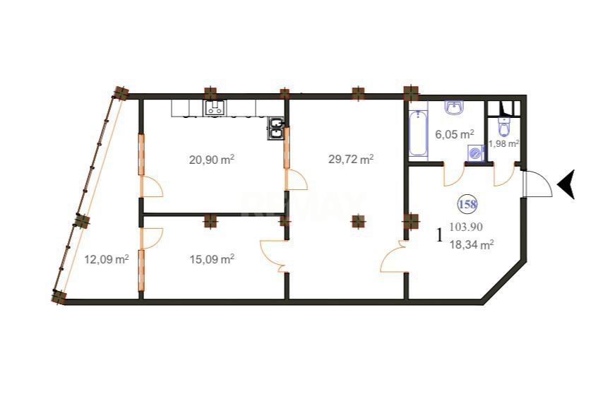 Apartament cu 2 camere, Ciocana, Chișinău - Poză 4