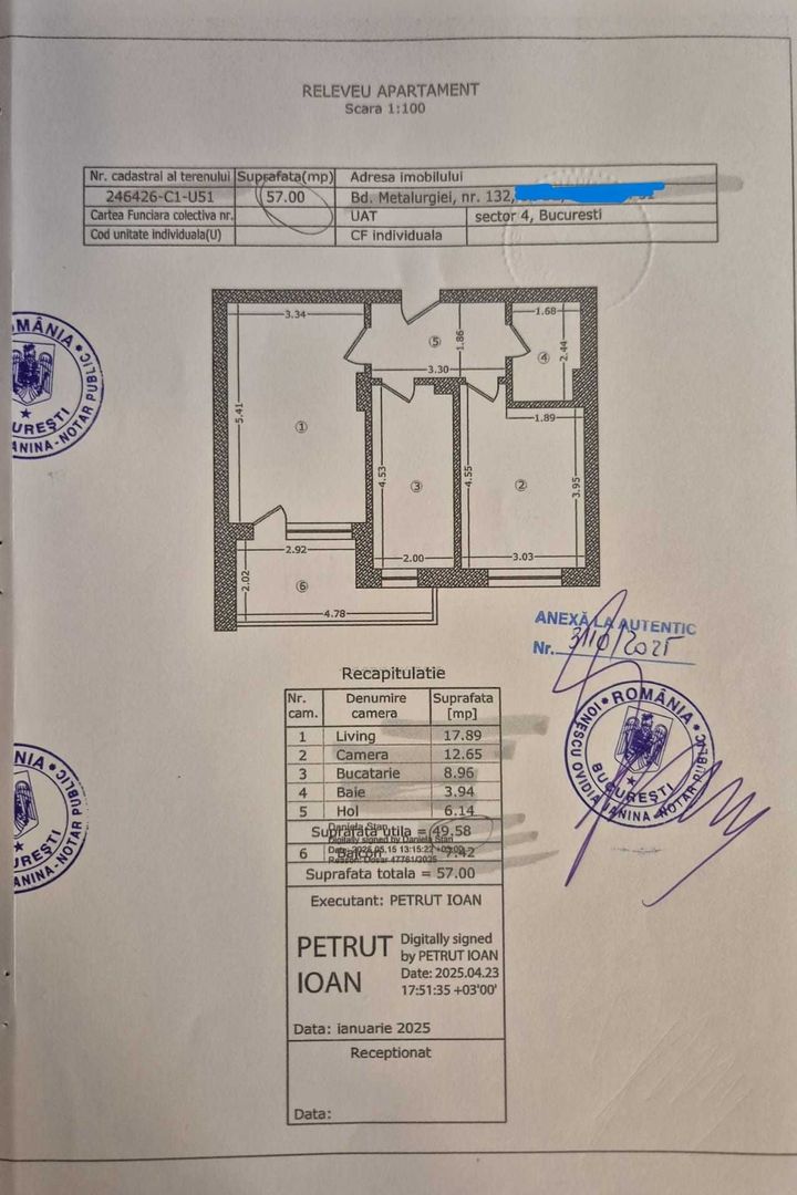 De vanzare apartament 2 camere , zona  Cartier Solar - Poză 8