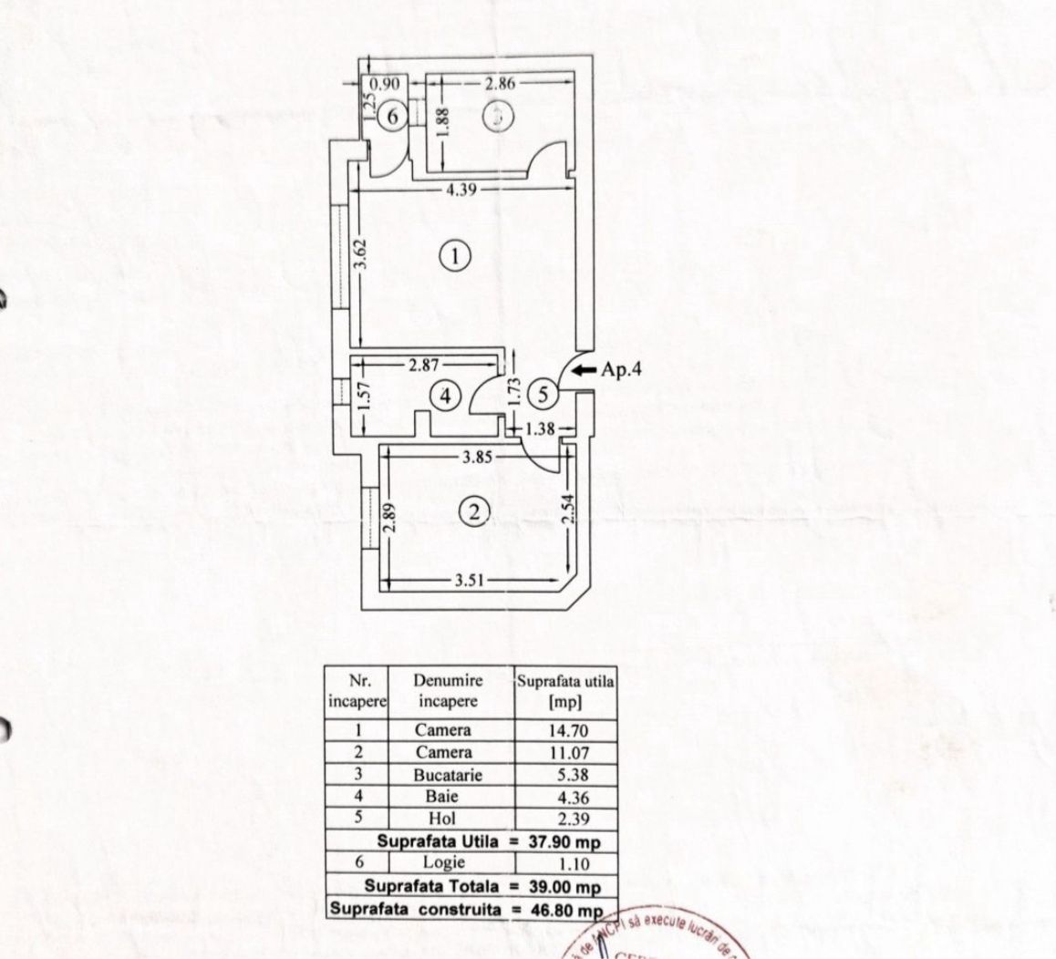 AP. 2 CAMERE BUCURESTII NOI, BLOC NOU, CENTRALA TERMICA, COMISION 0% - Schiță 8