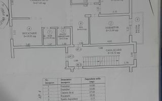 Apartament 3 Camere 87mp - Sibiu, Parcare, Curte Privată cu Foișor - Schiță 19