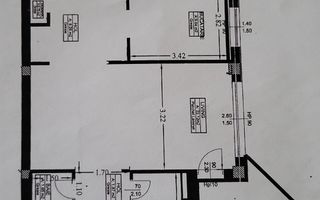 Apartament cu 3 camere si 2 parcari de inchiriat in Andrei Muresanu - Schiță 10
