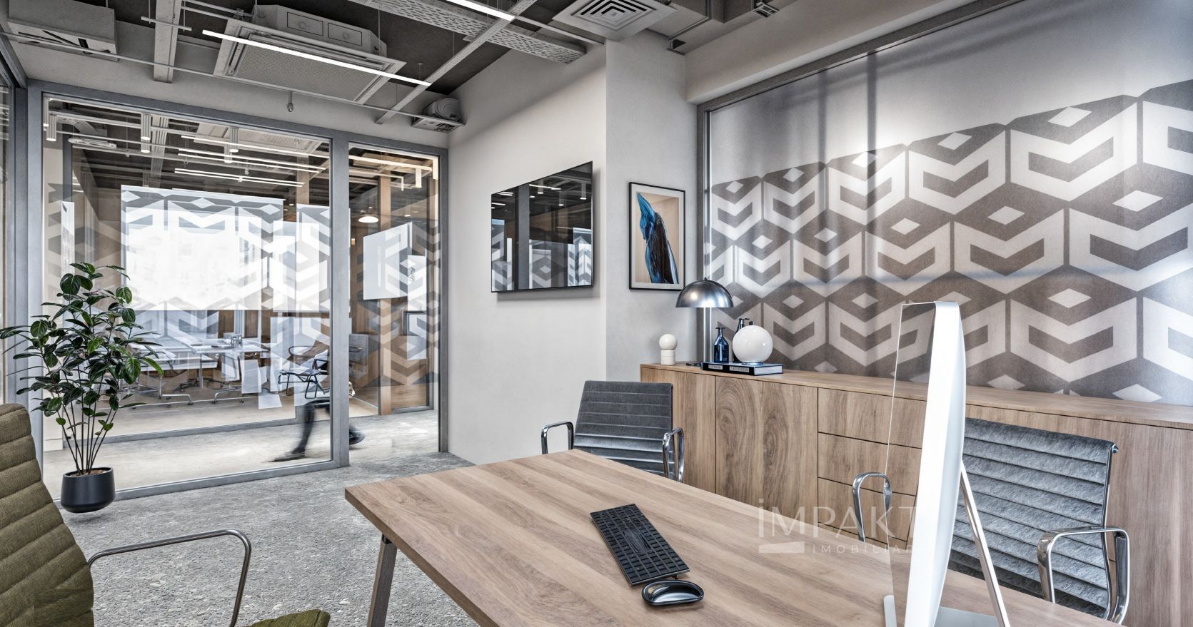 Spatiu servicii in cladire de birouri 440 m2 finisat la CHEIE,  Europa - Poză 19