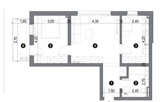 COMISION 0! Etaj intermediar. Bucatarie inchisa. Lift. Loc de parcare. - Schiță 8