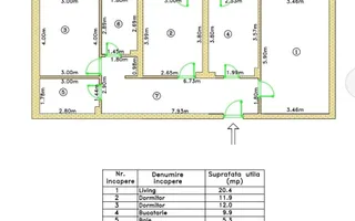 3 CAMERE GATA 6 MIN METROU INCALZIRE IN PARDOSEALA - Poză 11