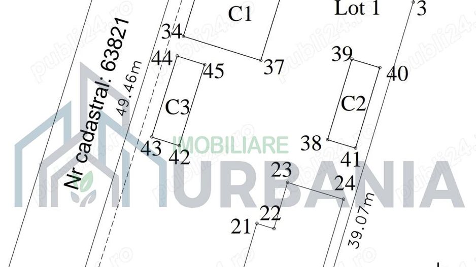 Teren de vânzare în Podu Iloaiei, cu construcții existente - Poză 1
