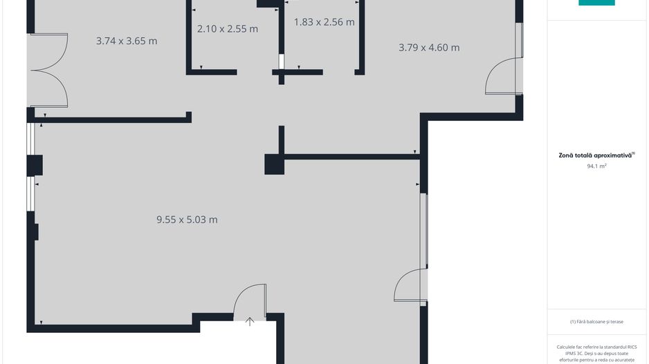Apartament 3 camere, Iosia, 93.05 mp - Poză 9
