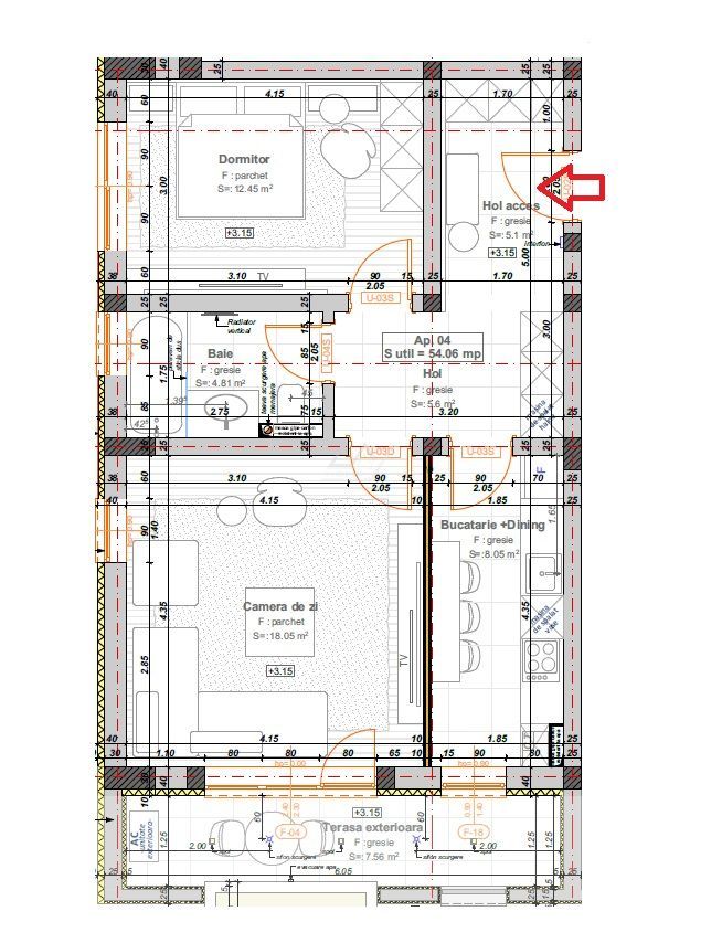 Decomandat. Spatios. Loc de parcare. - Poză 9