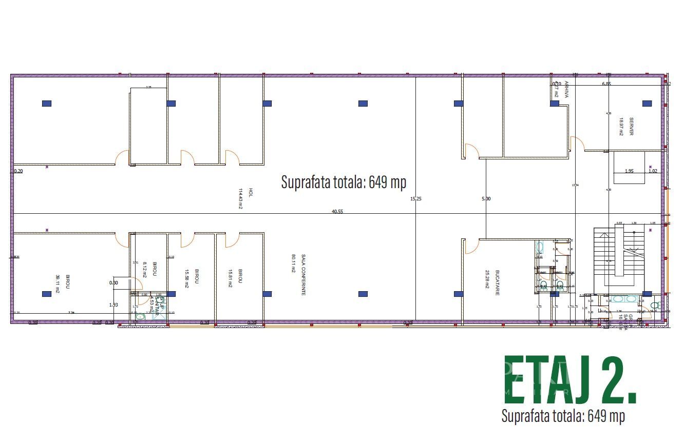 Cladire comerciala reprezentativa de inchiriat Calea Bucuresti Brasov - Schiță 47