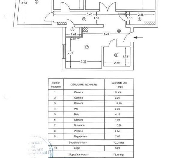 Apartament 3 camere Piața Romană | 76 mp | renovat | fără risc - Poză 8