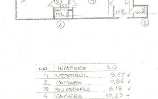 Apartament 2 camere | Titan | 50 m² | Etaj 3/9 - Schiță 6