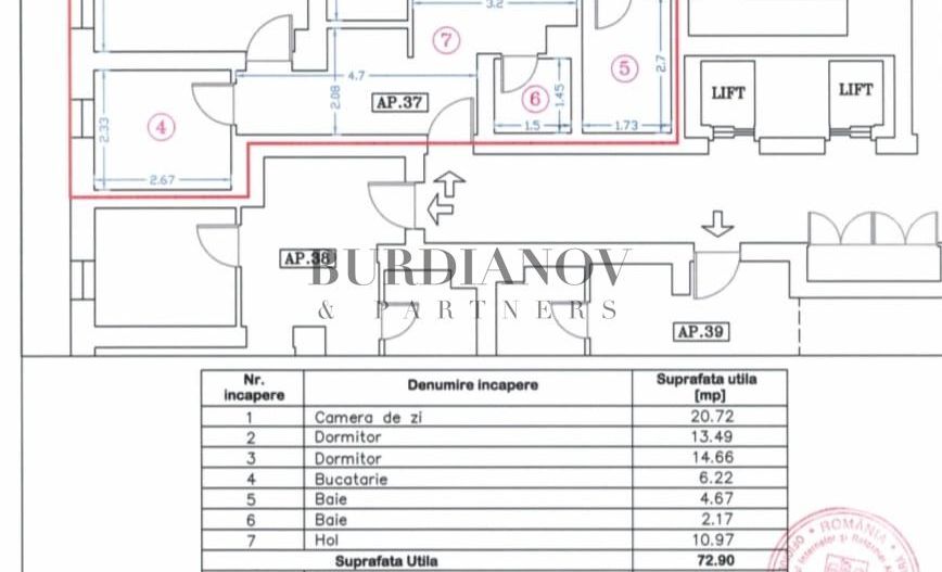 Apartament cu 3 camere de vânzare - Ten Blocks Residence-Metrou Păcii - Poză 3