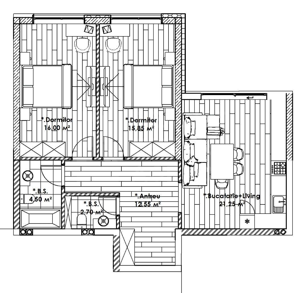 Vânzare, apartament, 3 camere, strada Circului, Râșcani - Poză 2