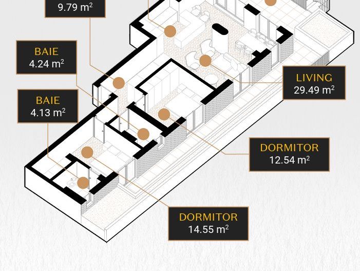 APARTAMENT 3 CAMERE PREMIUM | UNIRII | BLOC NOU | GRADINA PROPIE - Poză 10