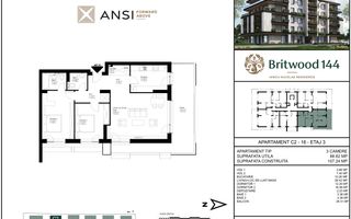 De vânzare apartament 3 camere – BRITWOOD 144, Iancu Nicolae - Poză 2