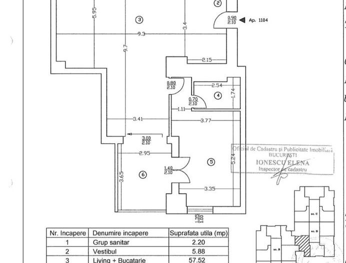 2 camere || LOC DE PARCARE || UPGROUND - Schiță 24
