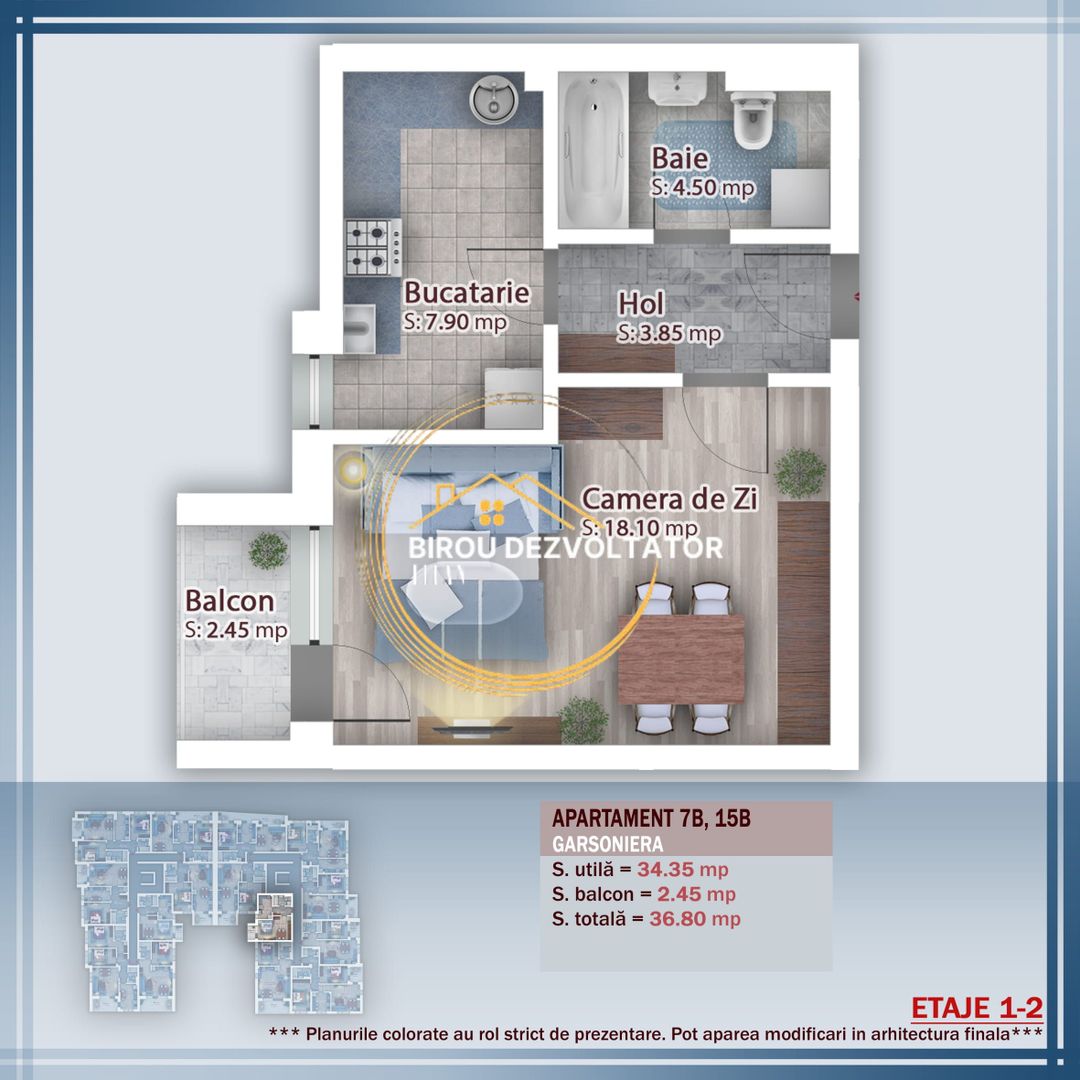 Decomandata Investitie Ansamblu premium Titan Pallady Metrou STB Parc - Schiță 3