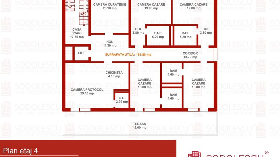 Spatiu birouri- 526mp -4734 euro/luna+TVA - zona Semicentrala - Poză 3