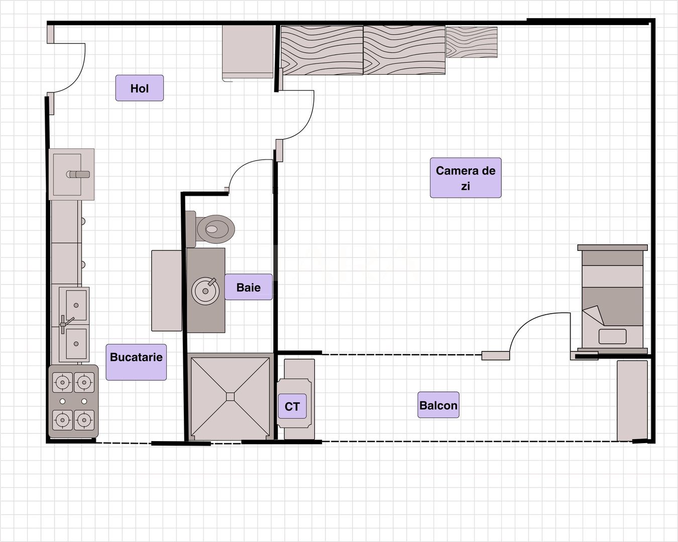 Apartament cu 1 cameră, mobilat și utilat, zona Constantin Brâncuși. - Poză 5