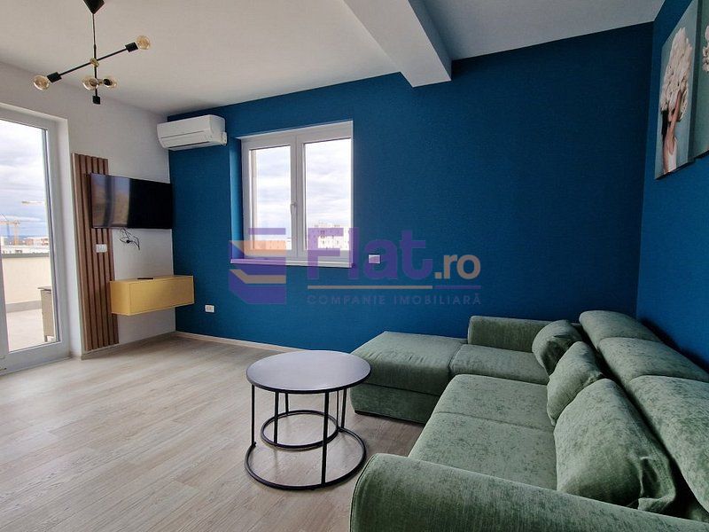 Penthouse de închiriat | 2 camere | Coresi – Tractorul | Terasă 50 mp - Poză 6