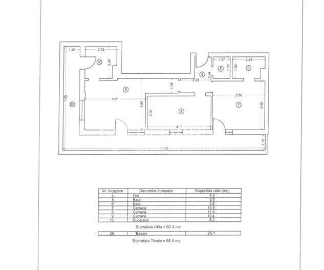 Palazu Mare(COD 05) - Apartament 3 camere| Parcare acoperită | Lac - Poză 3