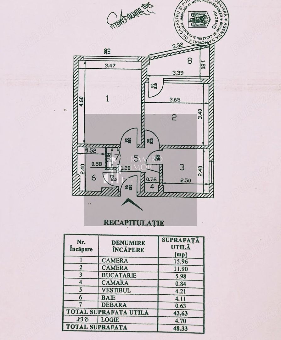 Apartament 2 camere decomandat Piata Sudului / Martisor - Poză 6