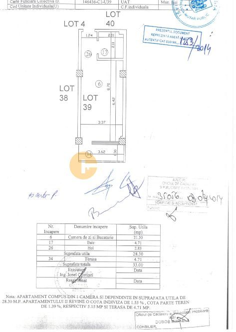 1 cameră Copou | Exclusive Residence | Mobilat complet | Etaj 4 - Schiță 14