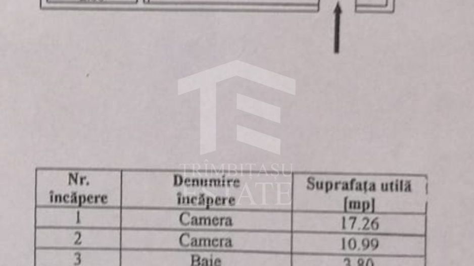 Berceni -Aurel Persu 2 camere mobilat utilat -loc de parcare - Schiță 2